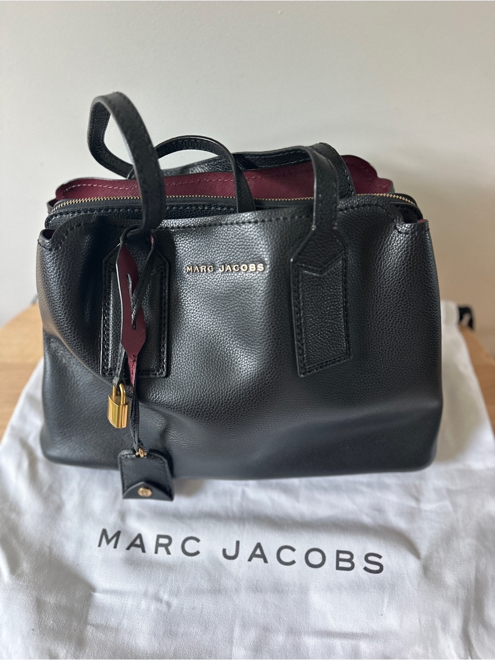 Marc Jacobs Pebbled Calfskin The Editor 38 Tote Black - Picture 2 of 7